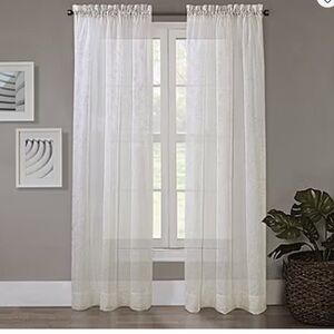 New Elegant Ivory Curtains Set of Two